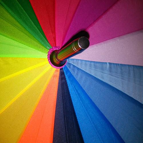 Зонт радуга 16